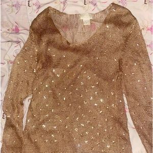 See through sleeve top